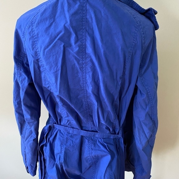Women’s Banana Republic Distressed Blue Button up Jacket Size Large - Picture 9 of 12